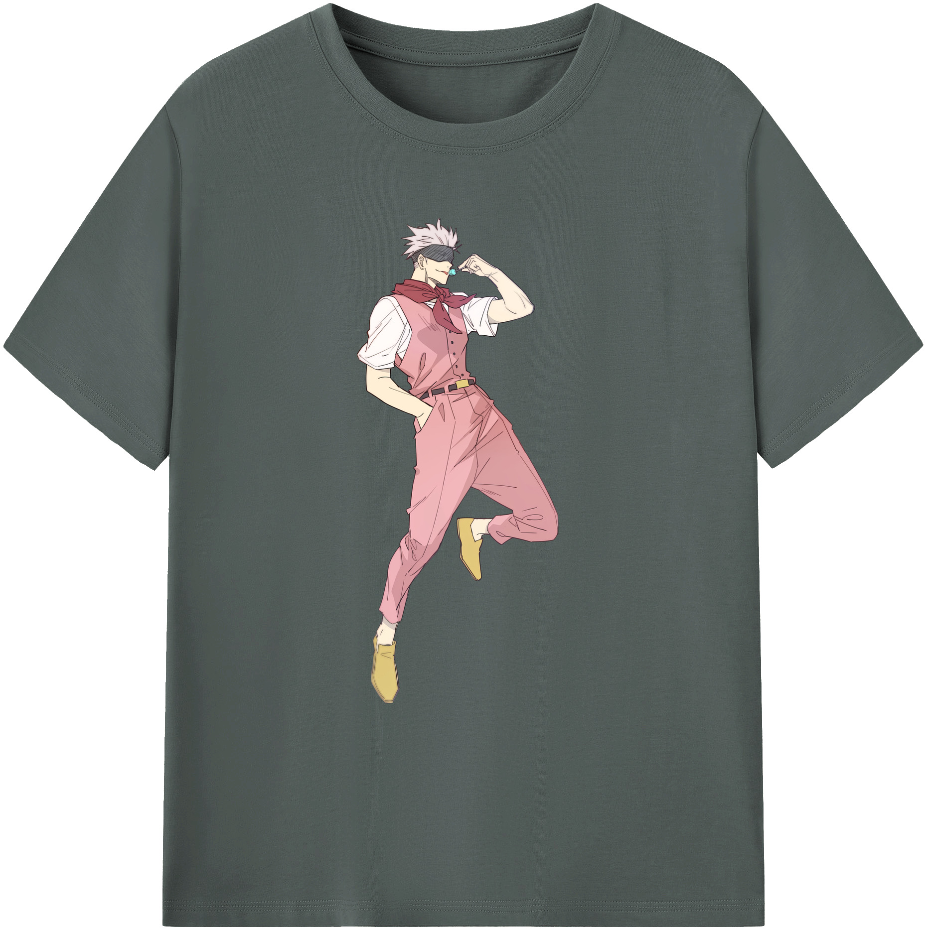 （画像用） 呪術廻戦 Jujutsu Kaisen 綿100％ メンズ半袖Tシャツ｜肌触りやわらか＆通気性